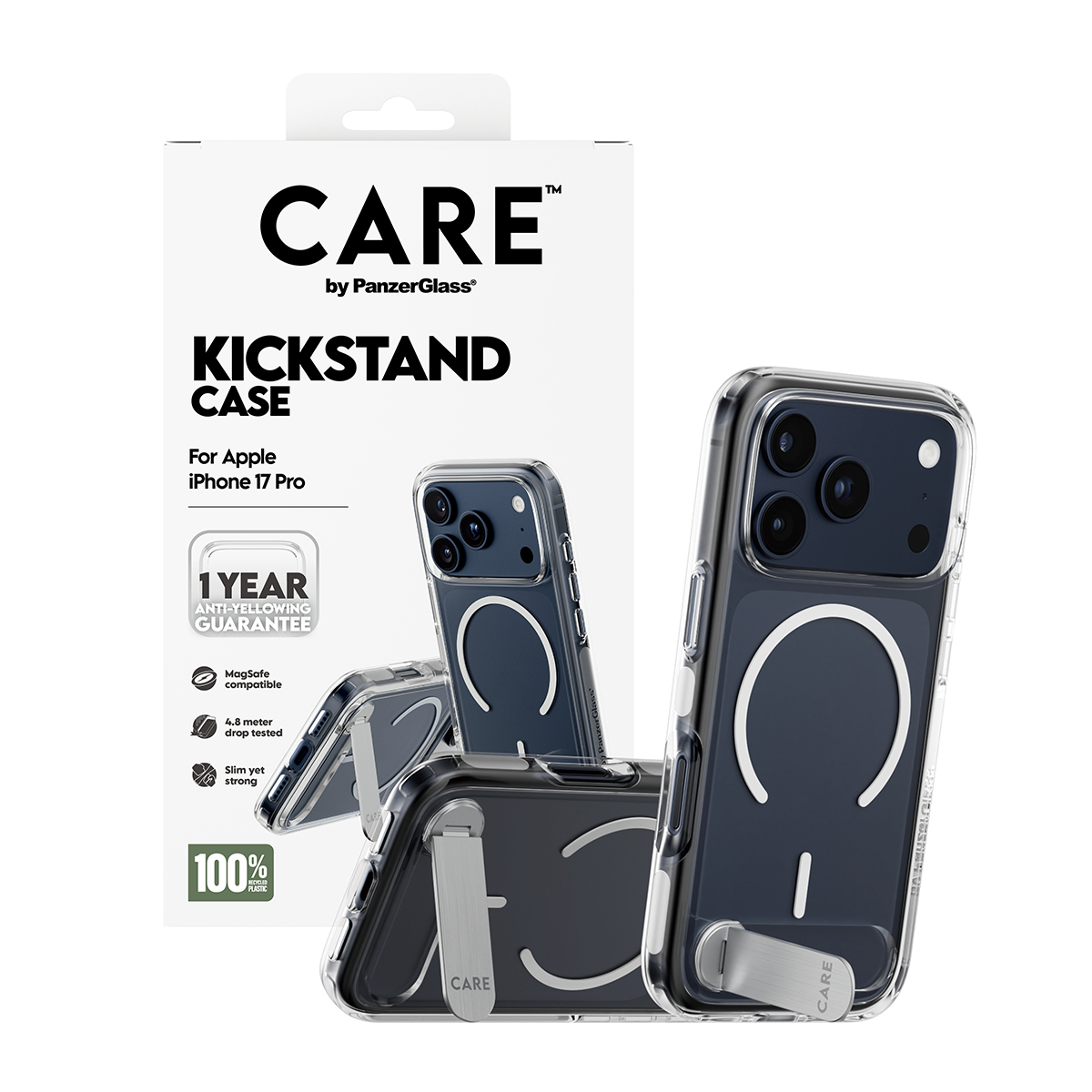 CARE BY FEATURE CASE TRANSPAREN KICKSTAND IPHONE 17 PRO