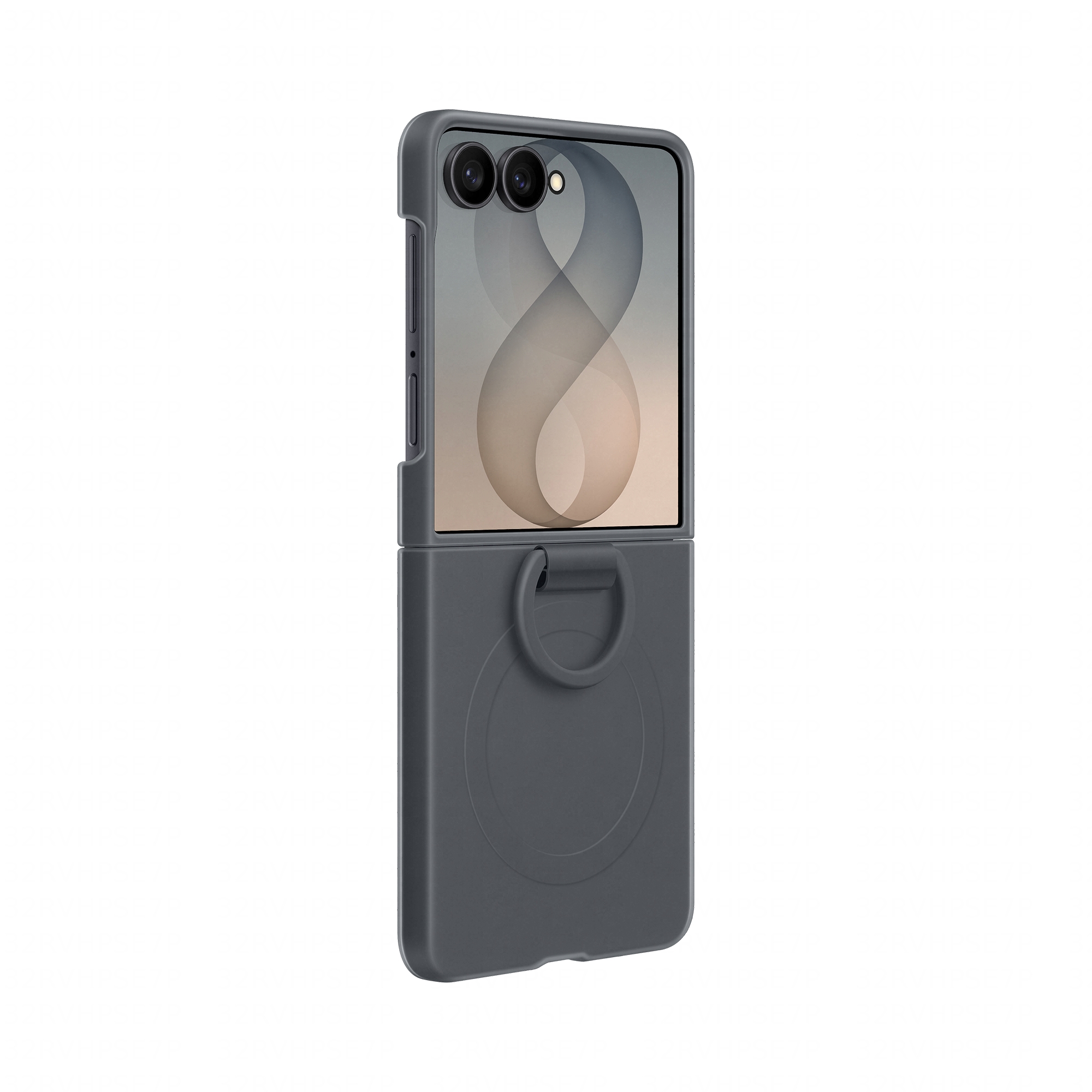 SAMSUNG Silicone Ring Magnet Case für Galaxy Z Flip8 Graphite