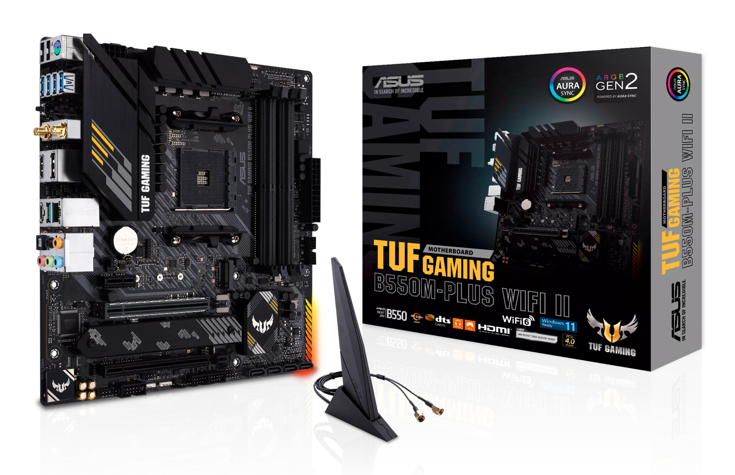 ASUS TUF GAMING B550M-PLUS (WI-FI II) (AMD,AM4,DDR4,ATX)