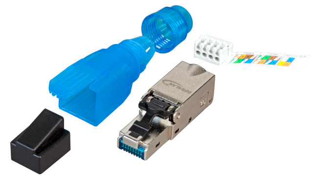 RJ45 PLUG STP CAT.6A FIELD-TERMINABLE