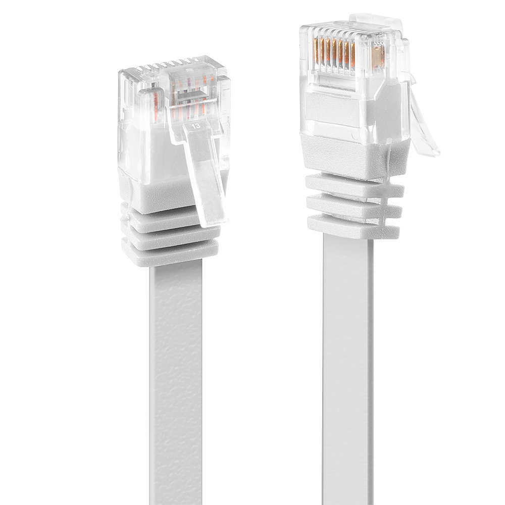 LINDY Patchkabel Cat6 Flachband ungeschirmt weiß 3.00m