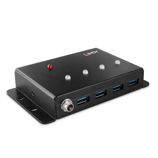 LINDY 4 Port USB 3.0 Metall Hub