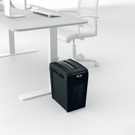 Rexel Secure X10-SL Aktenvernichter mit Partikelschnitt P-4, 4 x 40 mm, bis 10 Blatt, schwarz