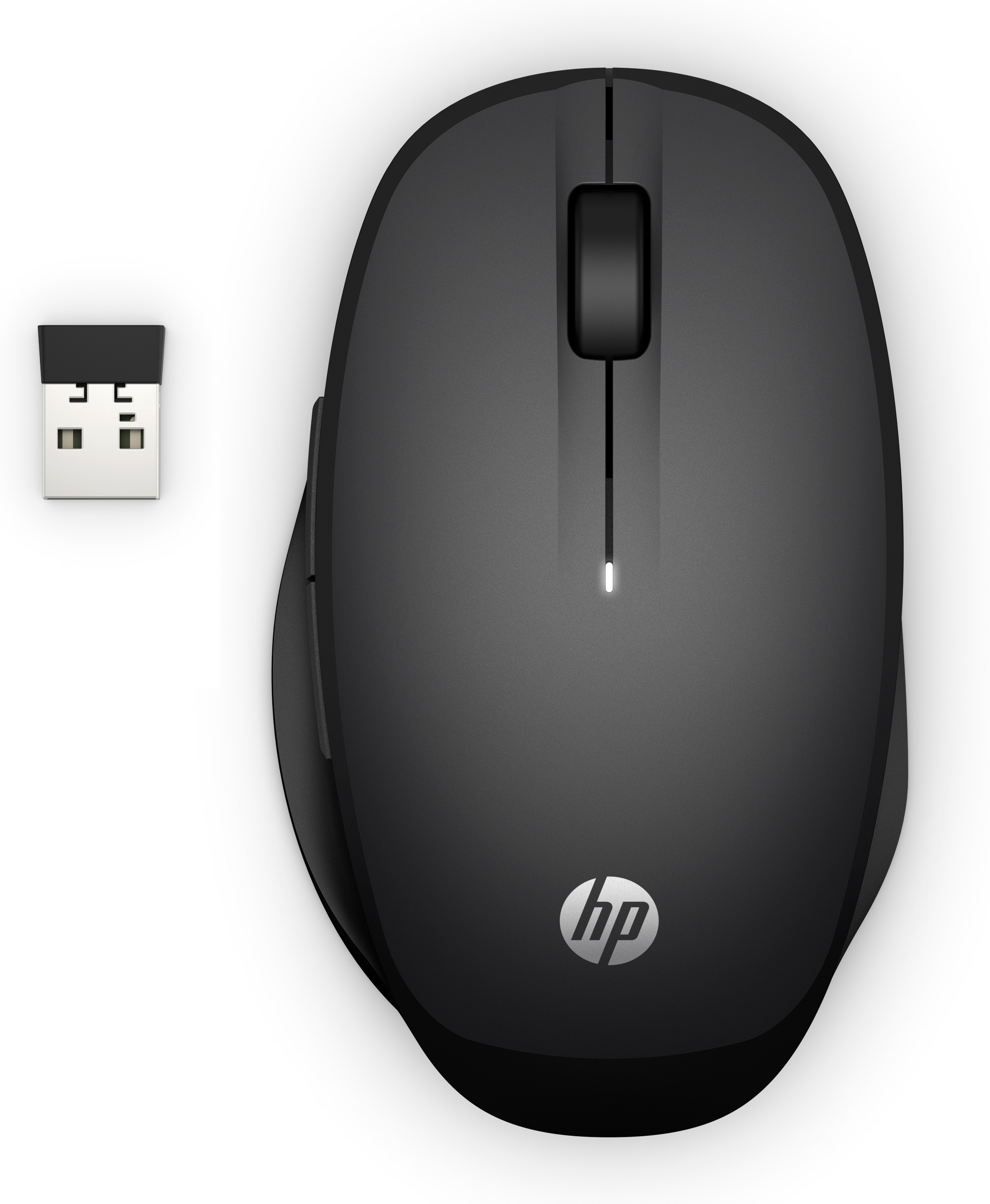 HP Maus 300 Dual Mode Kabellos BT/USB-A Schwarz