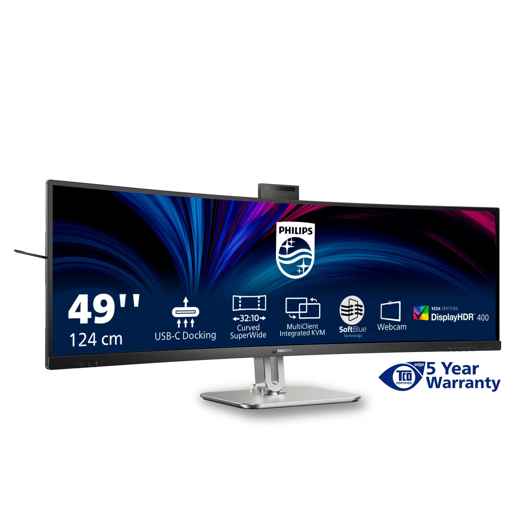 Philips 124,0cm(48,8) 49B2U6900CH 32:9 HDMI+DP+USB-C Curv. retail