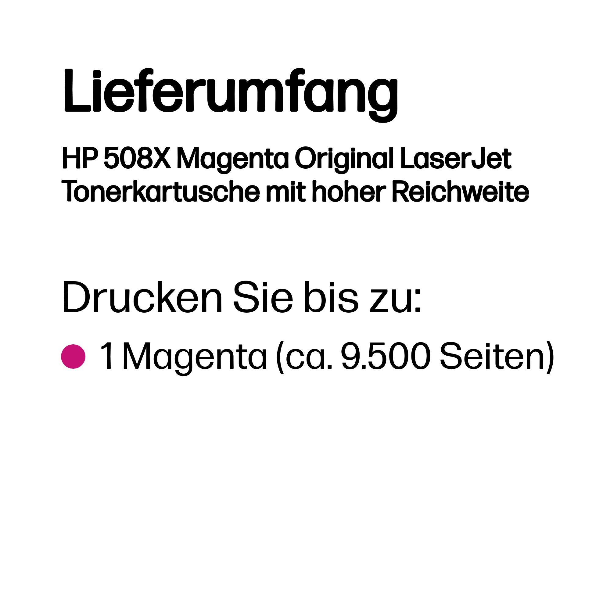 HP 508X (CF363X) magenta Tonerkartusche