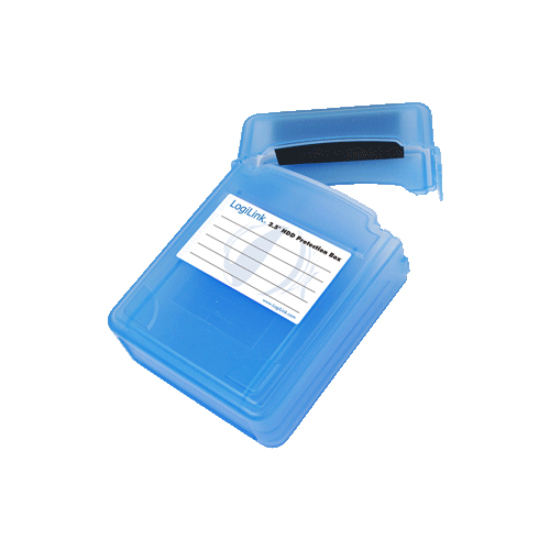 Logilink HDD Schutz-Box für 2x 6.3cm (2,5) blau wasseresist