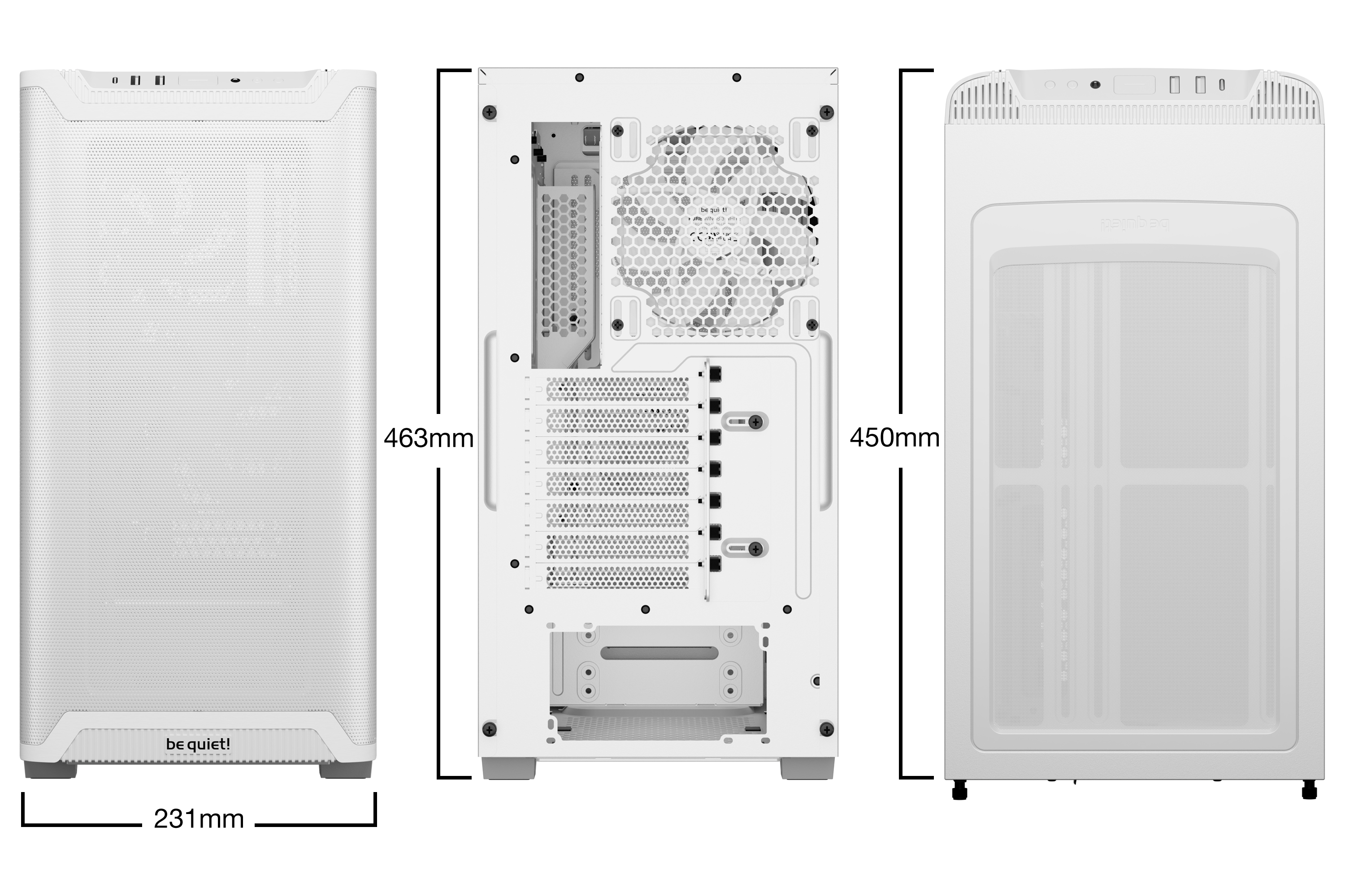 PURE BASE 501 Airflow Window , Tower-Gehäuse