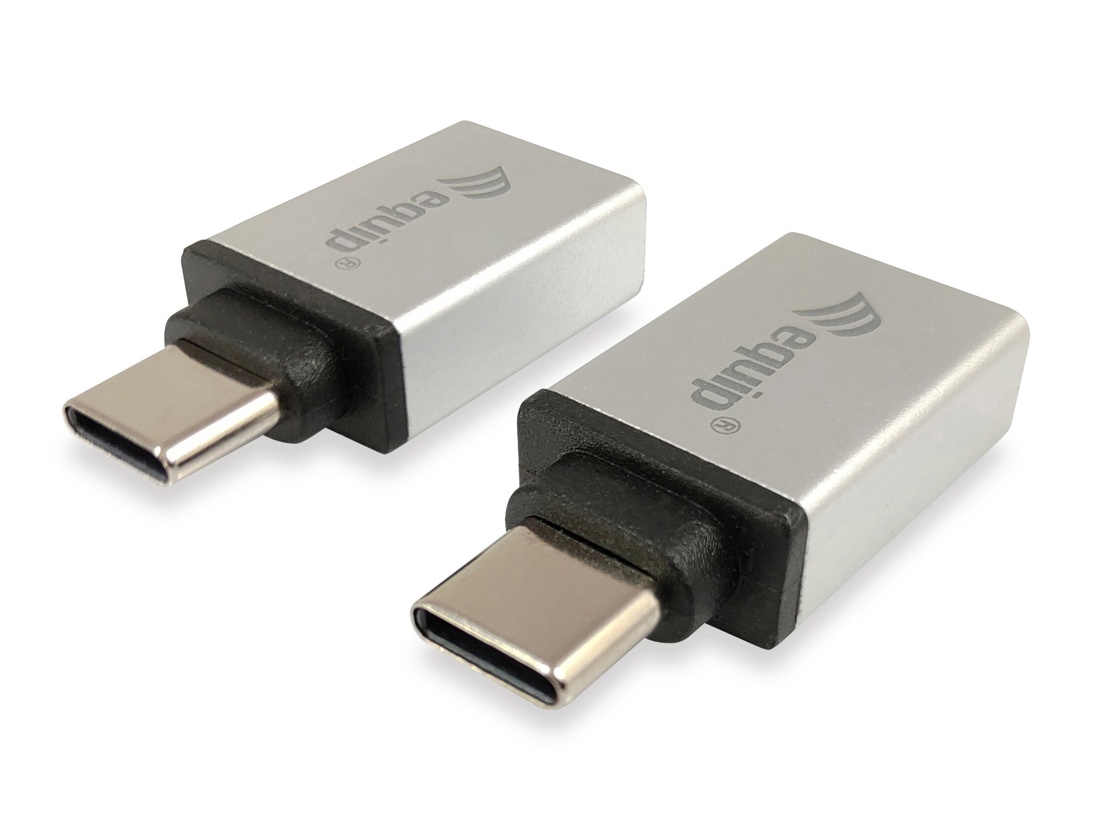 Equip Adapter USB-C->USB-A3.0 St/Bu 2Stk Alu.