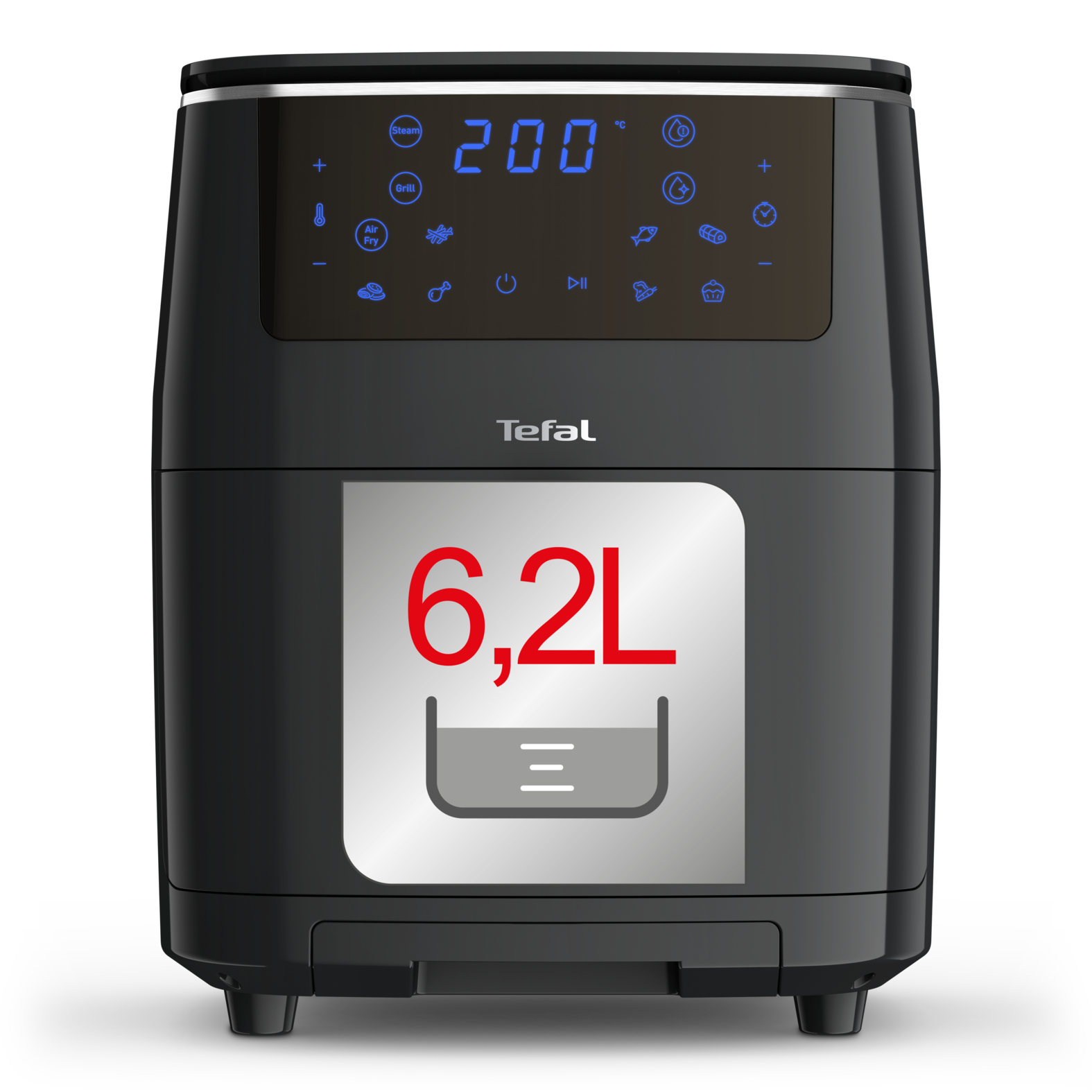 Tefal FW2018 Easy Fry Grill & Steam Heißluftfritteuse XXL, schwarz