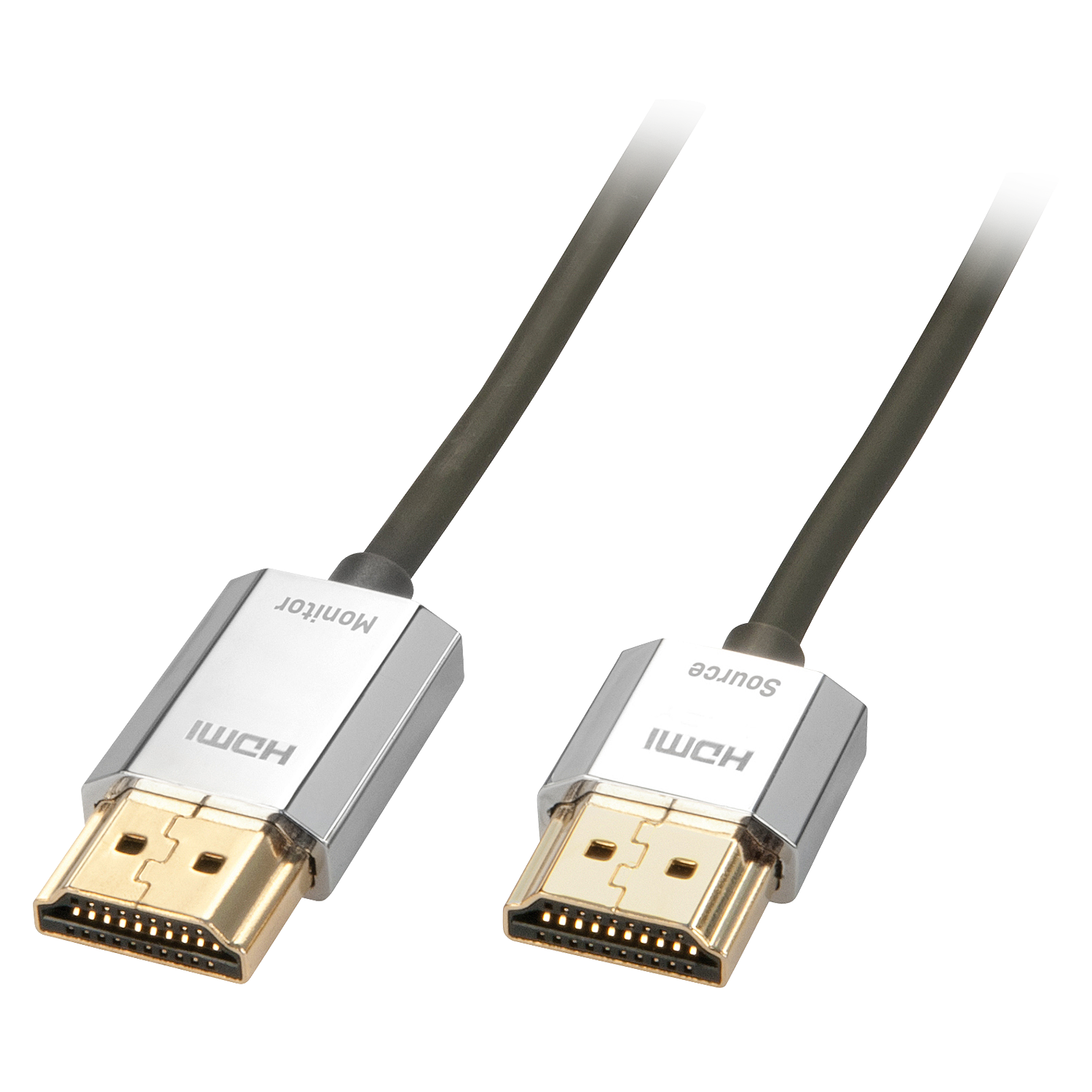 LINDY HDMI High Speed Kabel CROMO Slim Ethernet A/A 3m