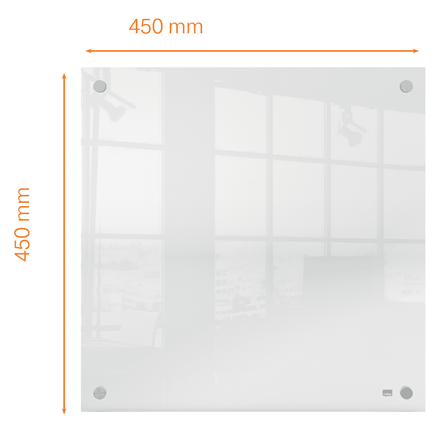 nobo Acrylglas-Schreibtafel 45,0 x 45,0 cm transparent