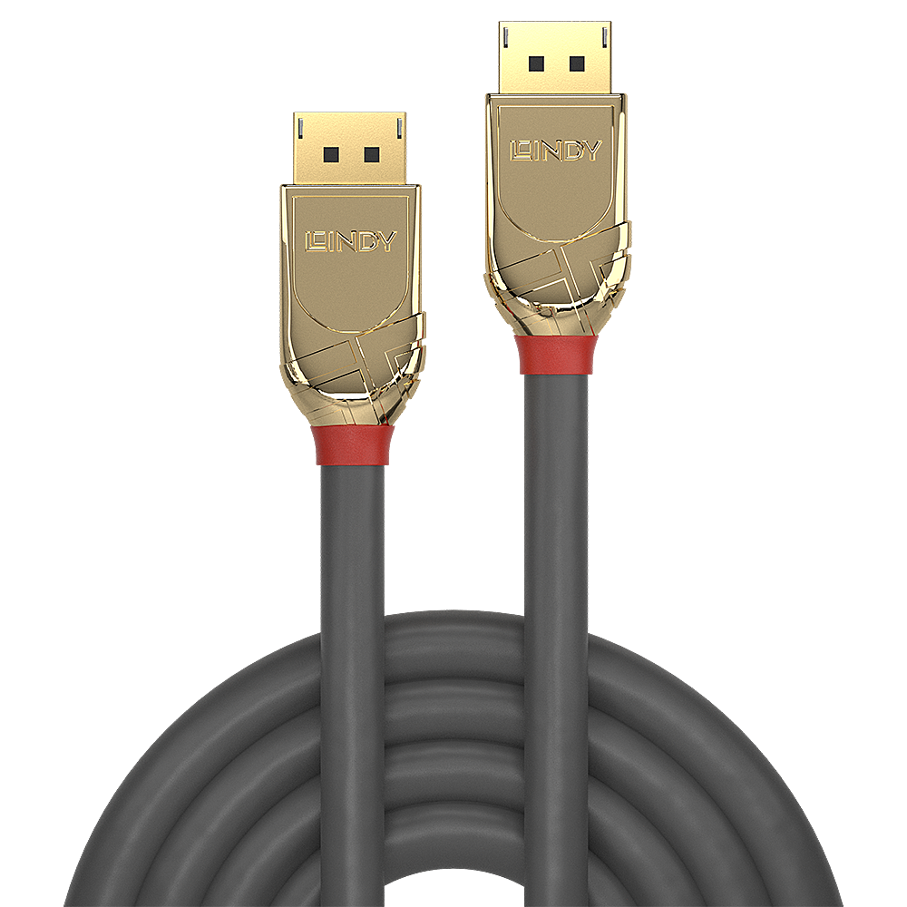 LINDY DisplayPort Kabel Gold Line 8K60Hz bzw 4K120Hz 2m