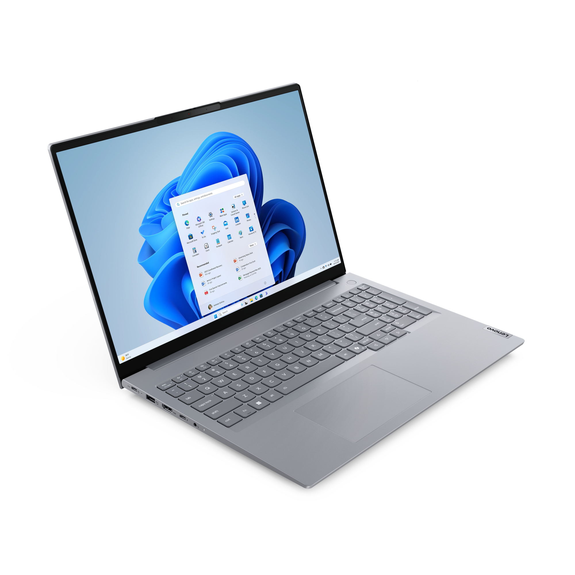 LENOVO ThinkBook 16 G8 Intel Core Ultra 5 225U 40,64cm 16Zoll WUXGA 32GB 1TB SSD UMA W11P No WWAN Arctic Grey ToPSeller