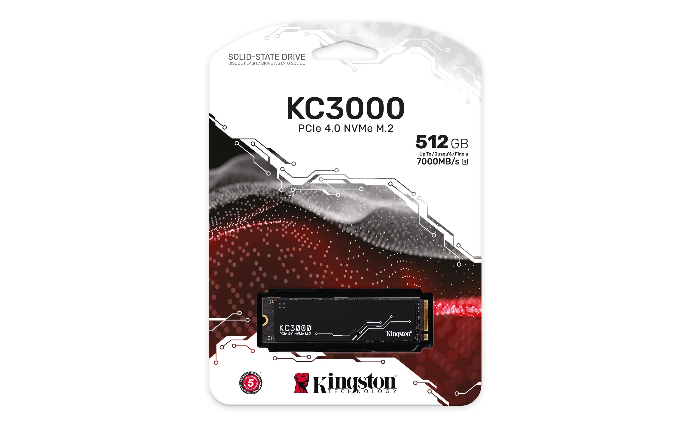 KINGSTON KC3000 512GB PCIe 4.0 NVMe M.2 SSD