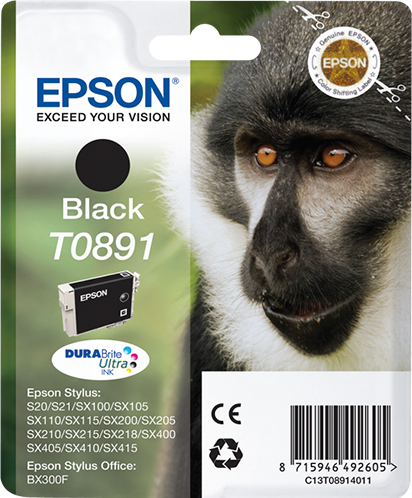 EPSON T0891 (Affe) schwarz Druckerpatrone