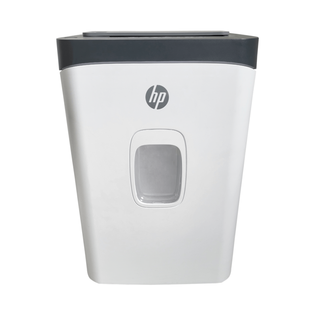 HP OneShred Auto 200CC Aktenvernichter mit Partikelschnitt P-4, 4,3 x 12 mm, bis 200 Blatt, weiß