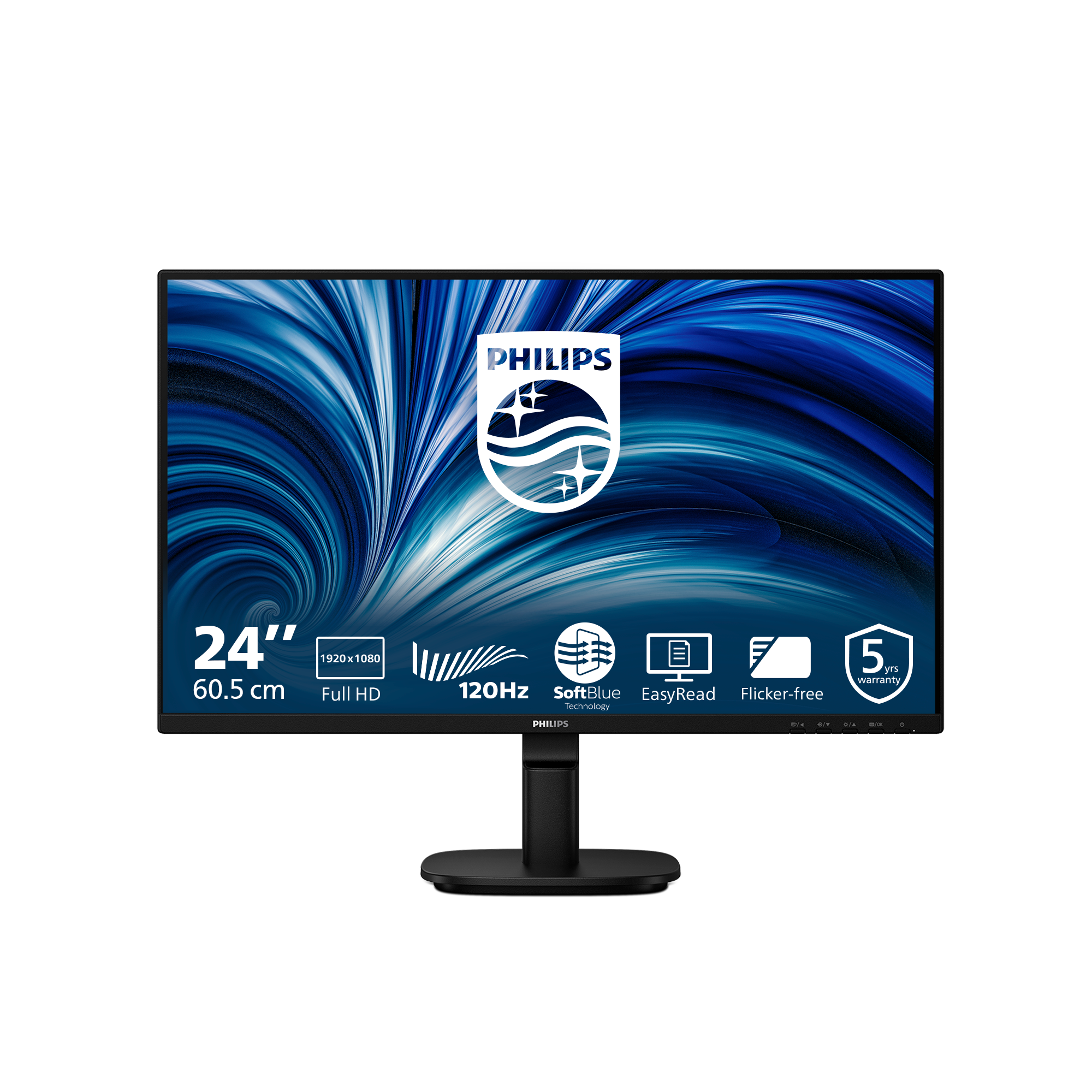Philips 60,5cm (23,8) 24B2N2200 16:09 HDMI+DP+VGA black