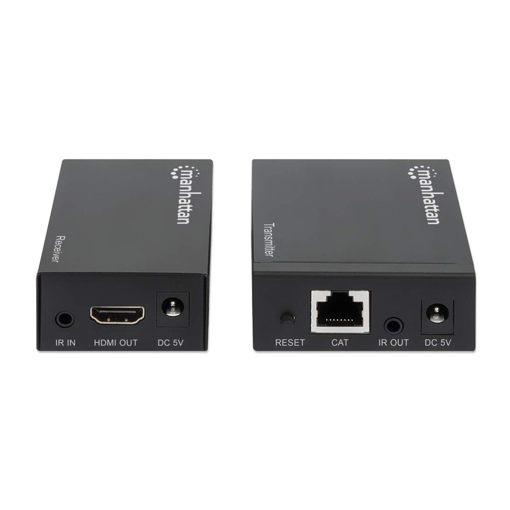 MANHATTAN HDMI over Ethernet Extender Kit Signalverstaerker 1080p bis zu 50 m ueber ein Cat6-Netzwerkkabel lokaler HDMI Ausgang