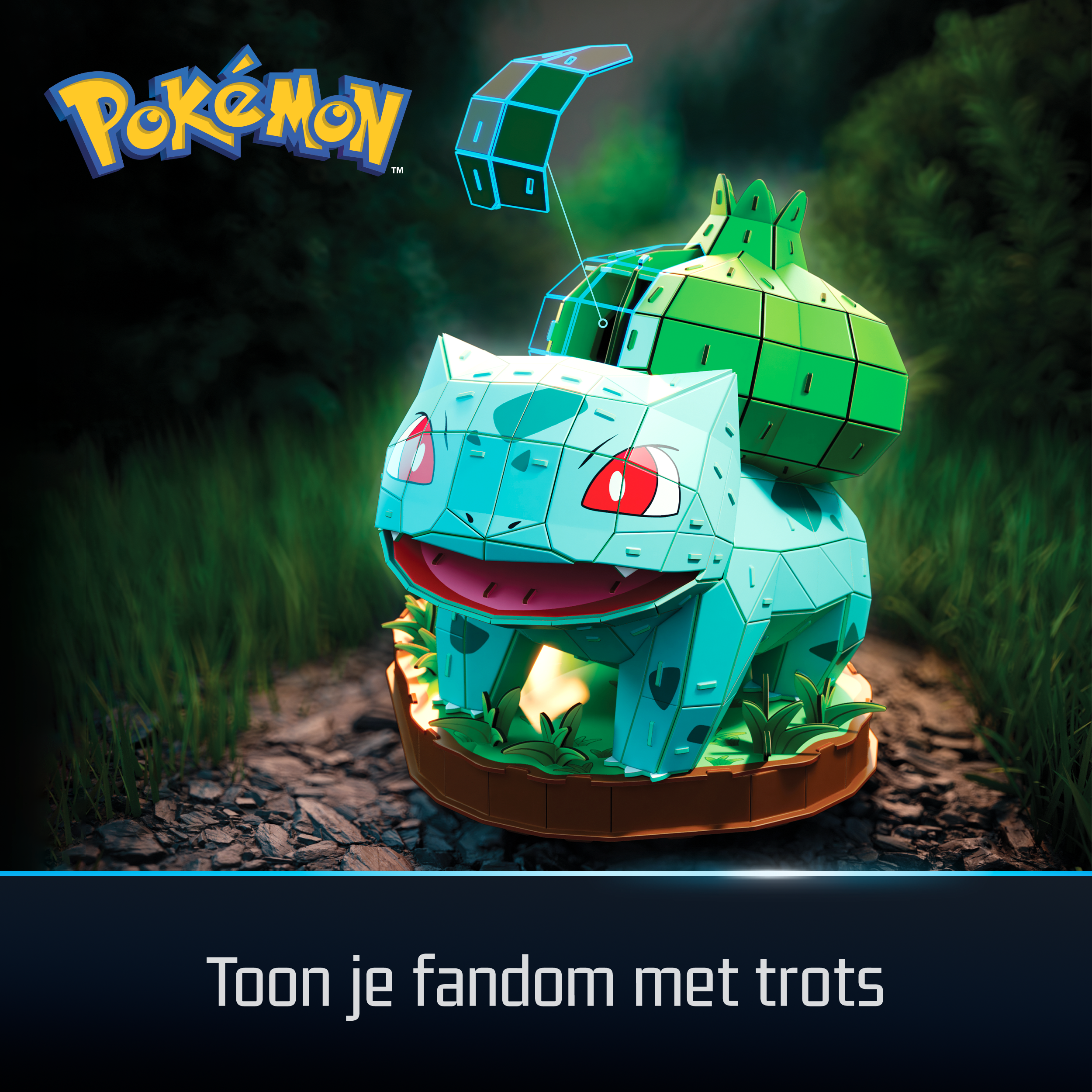 4D Build - Pokémon Bisasam, Modellbau