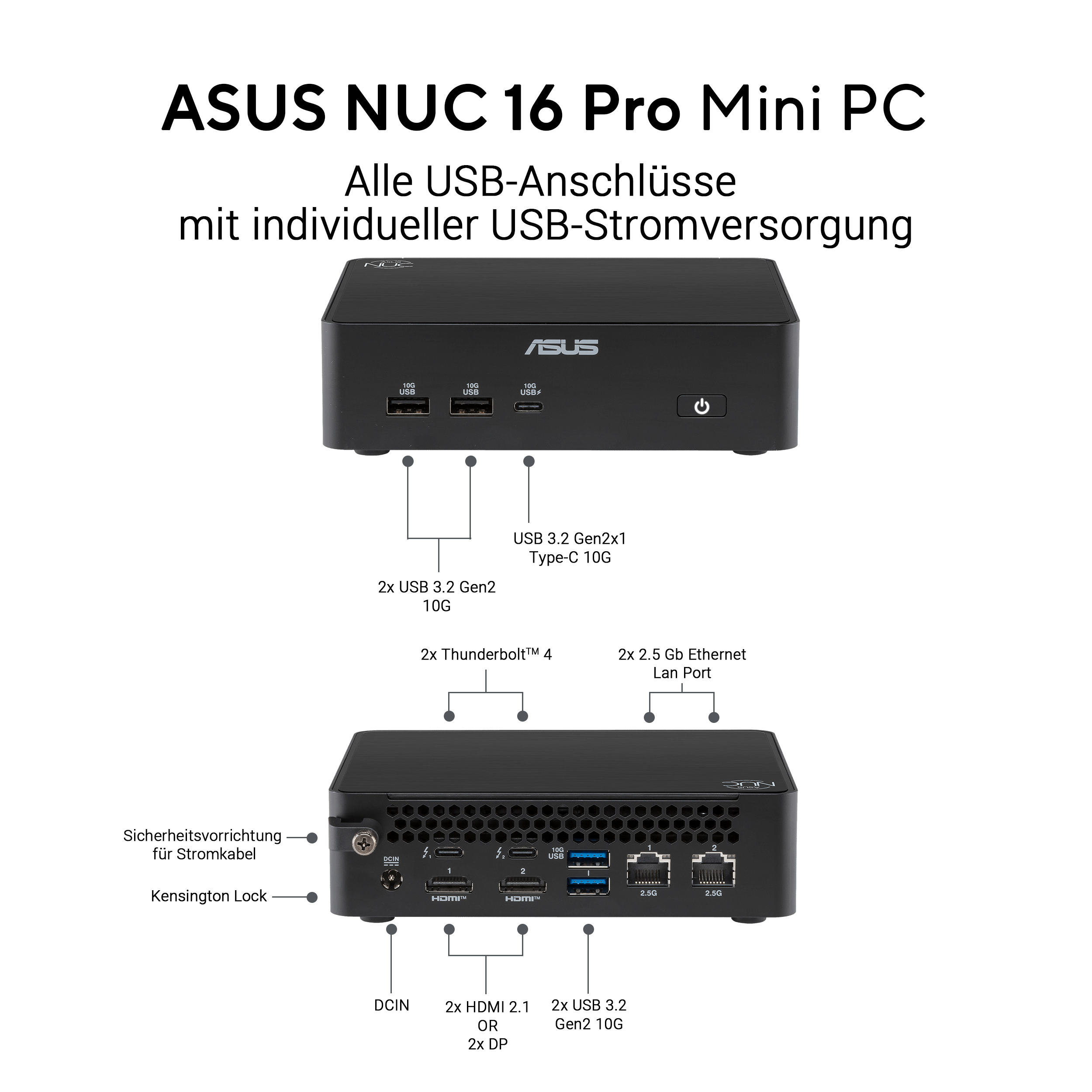 ASUS RNUC16GDKV760002 U7 366H (vPro) (65W)