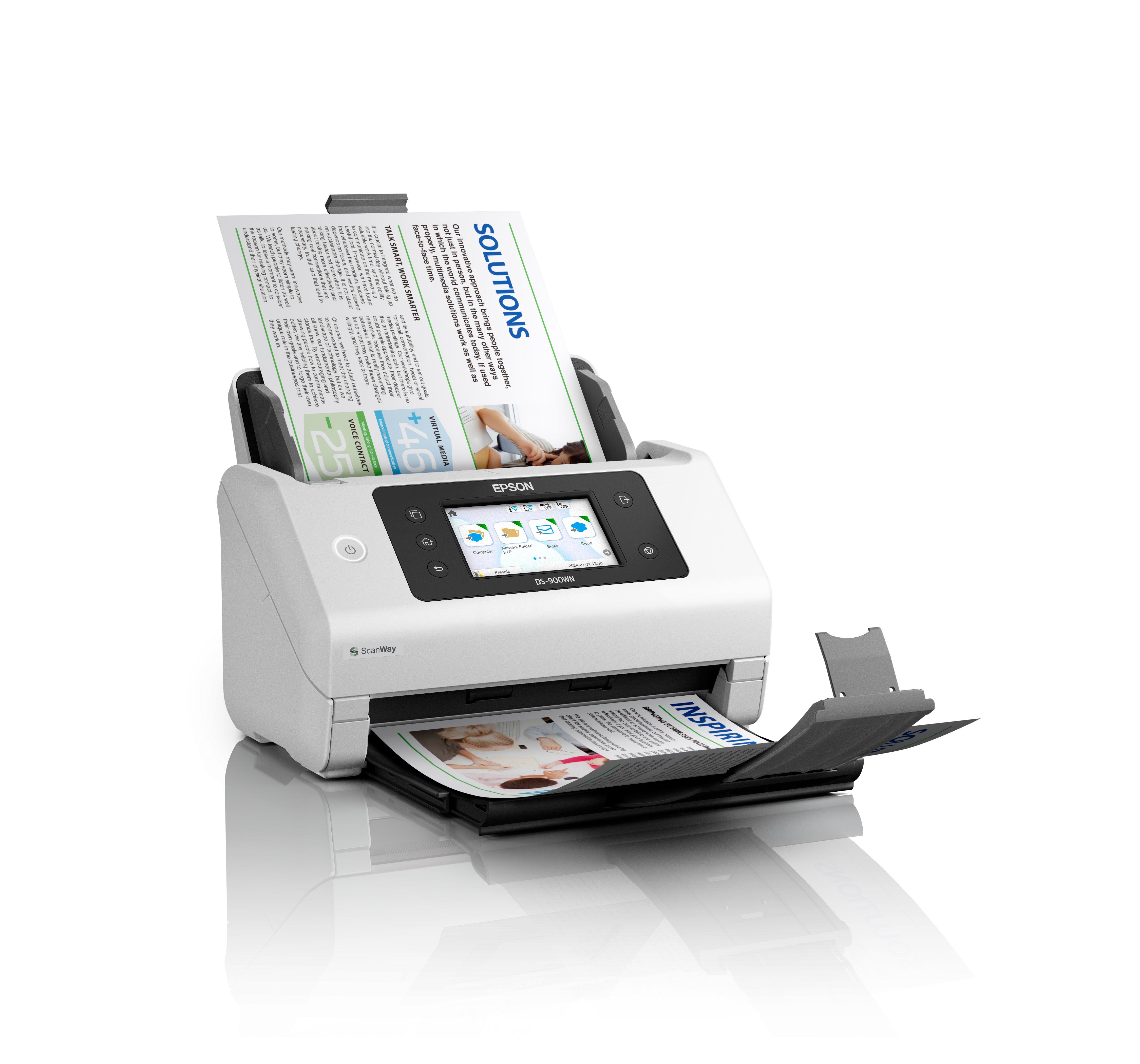 EPSON WorkForce DS-900WN Scanner A4 network and Wifi 70ppm/140ipm feeder 100 sheets