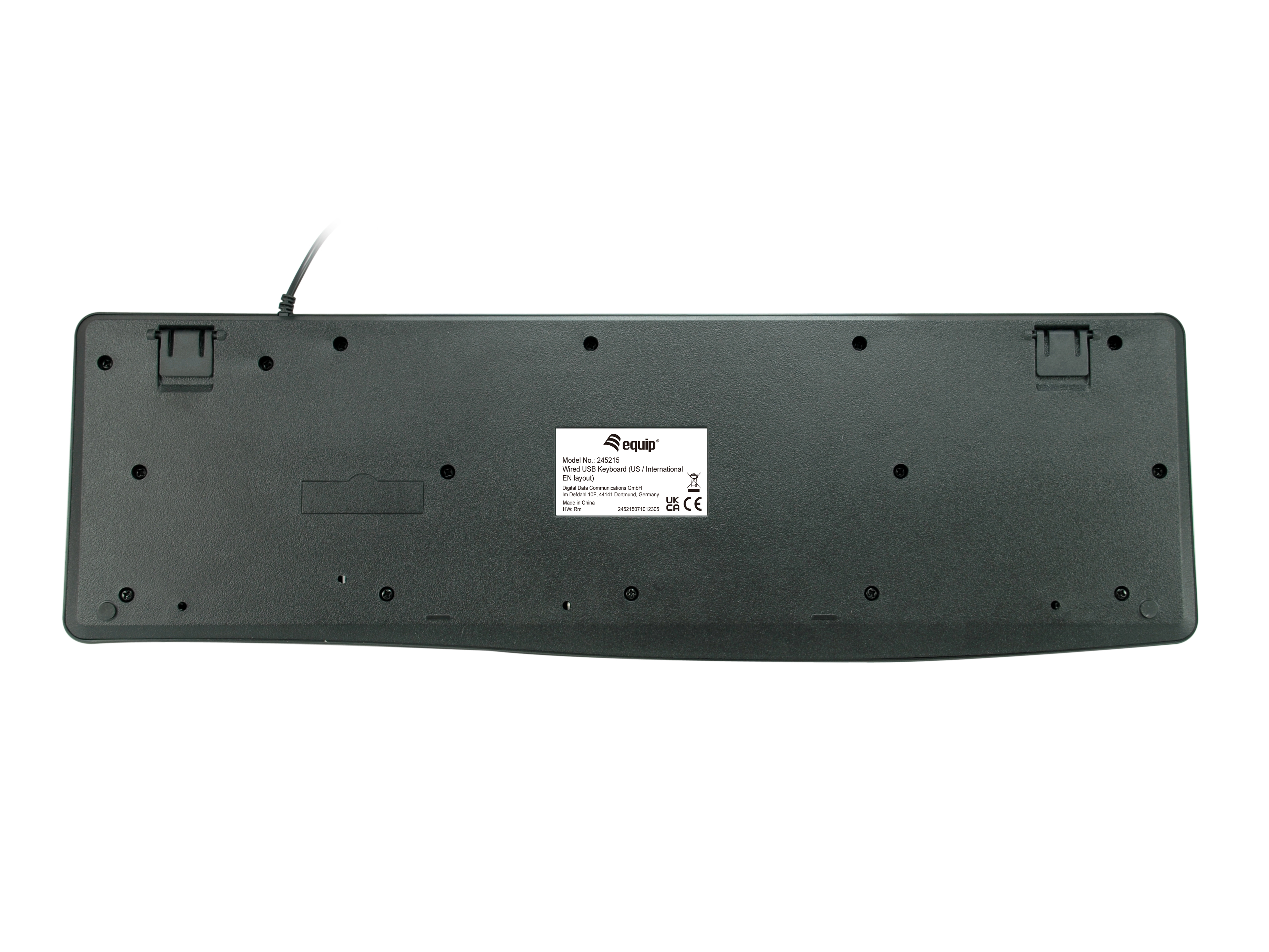 Equip Tastatur Kabelgebunden US schwarz 1.50m