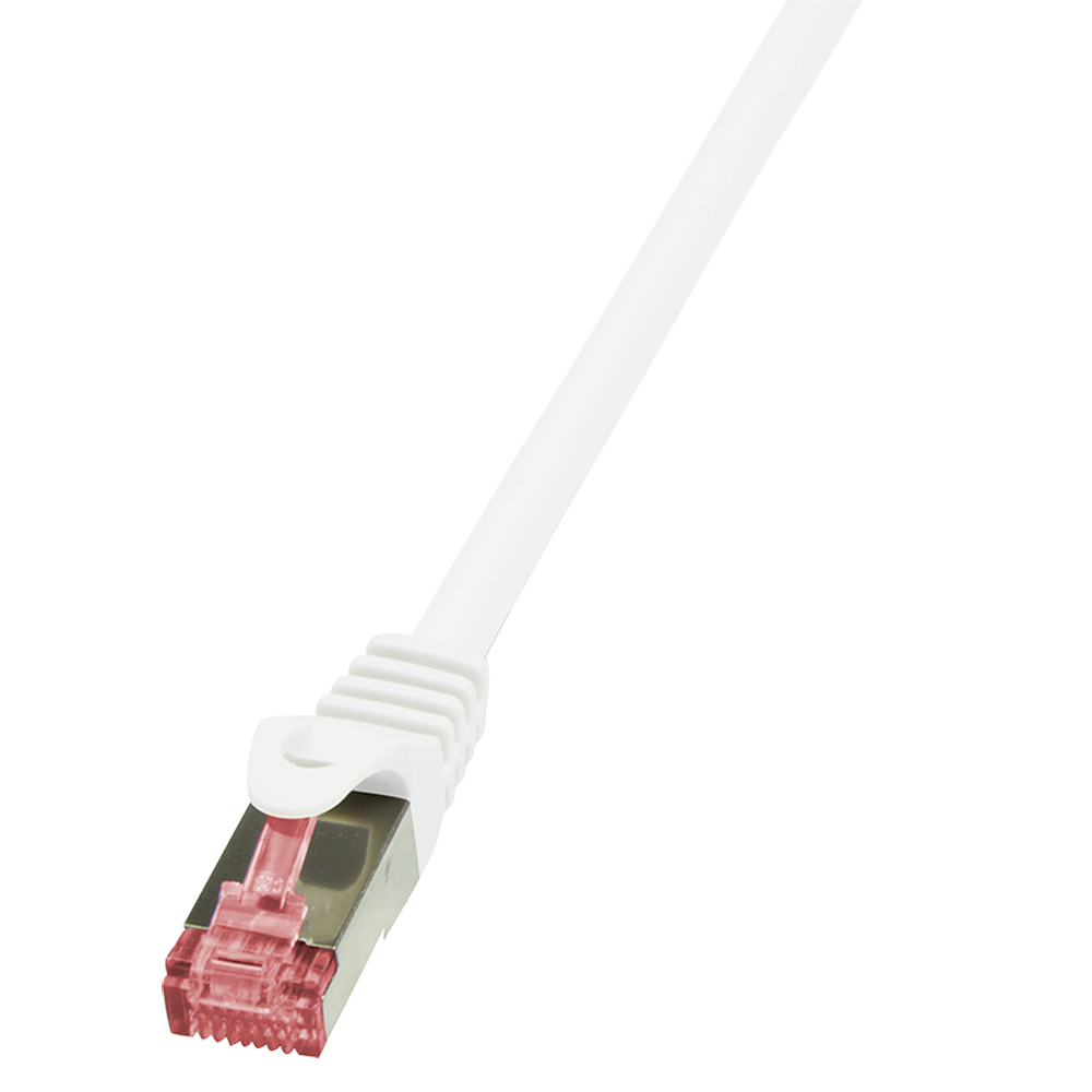 Logilink Patchkabel CAT6 S/FTP AWG27 PIMF 1,00m weiß