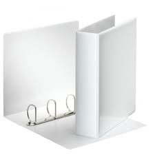 Esselte Präsentationsringbücher 4-Ringe weiß 7,7 cm DIN A4, 10 St.