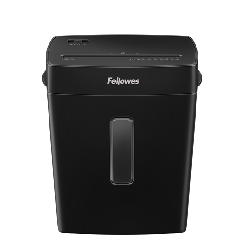 Fellowes Powershred P-42C Aktenvernichter mit Partikelschnitt P-4, 4 x 34 mm, bis 8 Blatt, schwarz