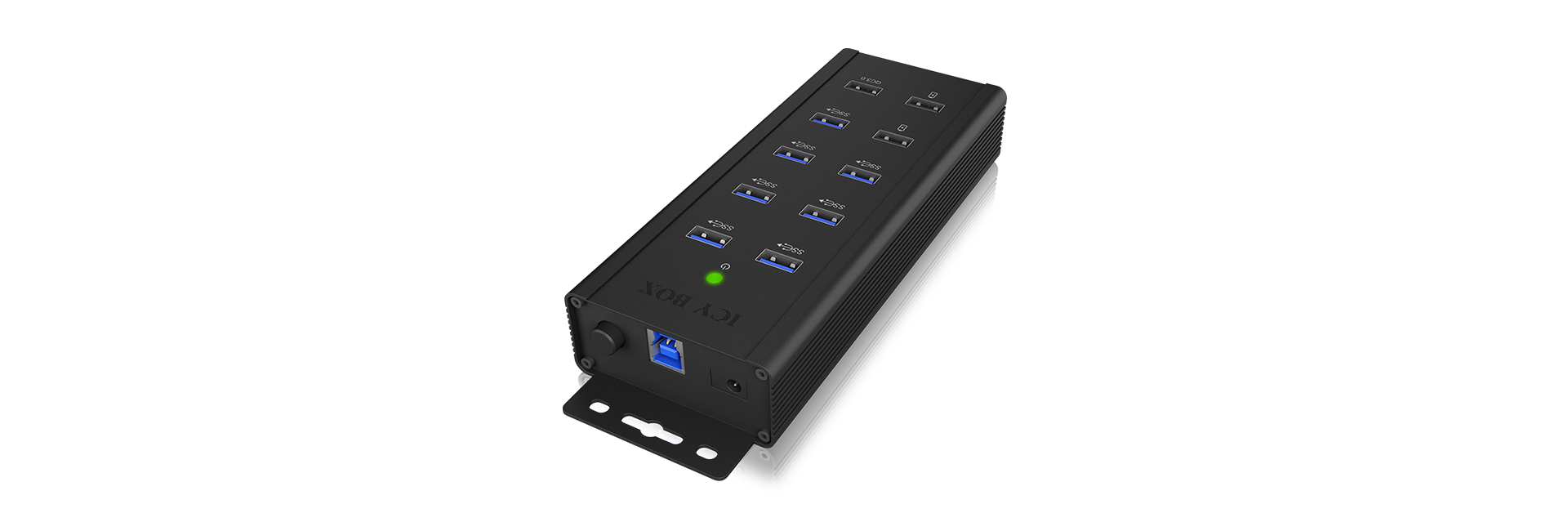 Hub 7-Port IcyBox USB 3.0 IB-HUB1703-QC3 inkl. 3 Ladeports