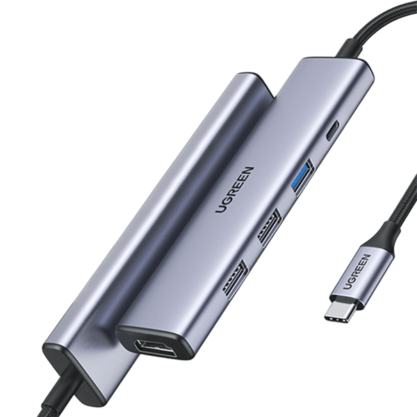 UGREEN CM478 5-in-1 100W PD USB-C Hub 1x HDMI 1x USB-C PD IN 2x USB-A 2.0 1x USB-A 3.0