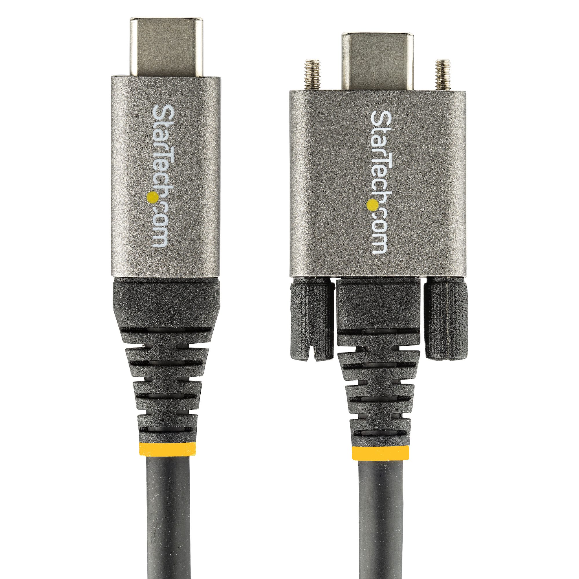 STARTECH.COM 1m USB-C cable with screw lock 10Gbit/s - USB 3.1/3.2 Gen 2 Type-C cable - 100W 5A PD DP Alt Mode