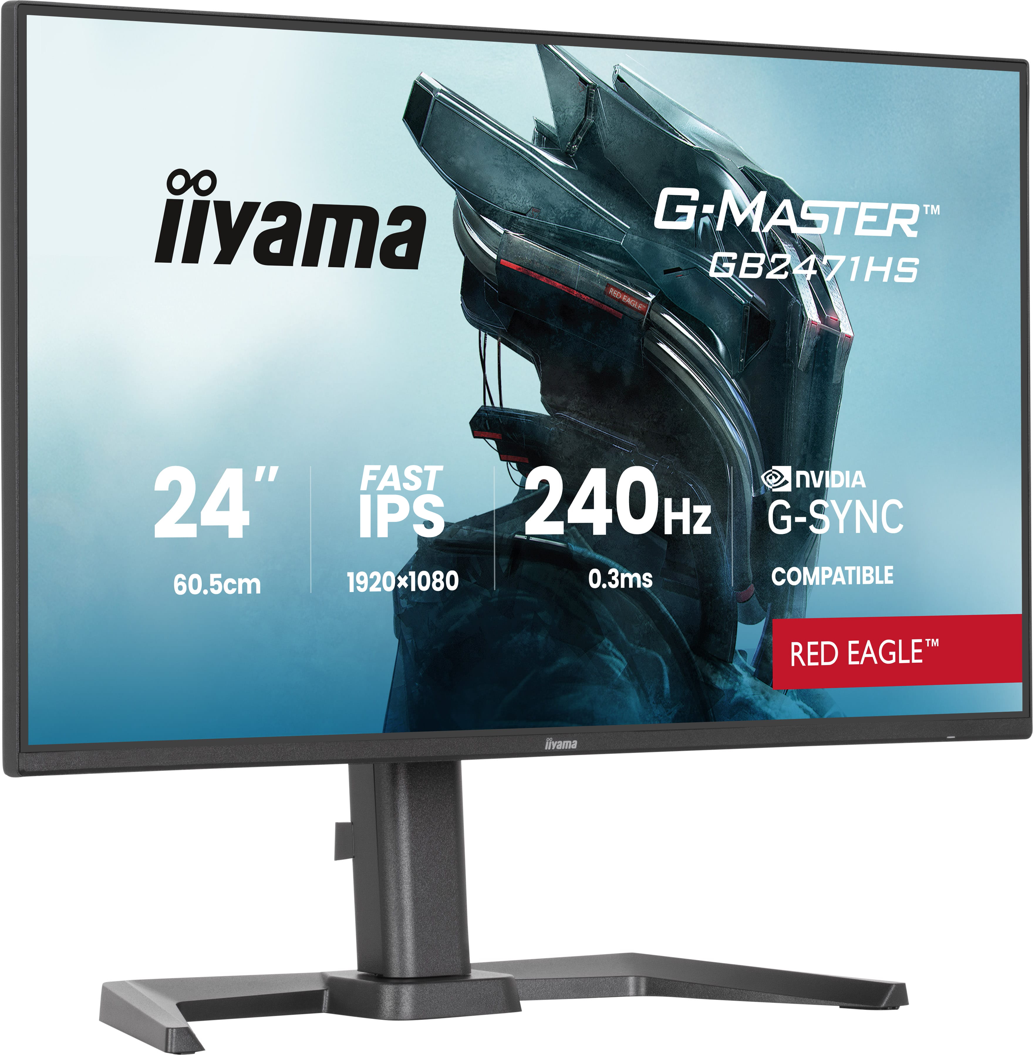 IIYAMA 60.5cm (24) GB2471HS-B1 16:9 2xHDMI+DP IPS black