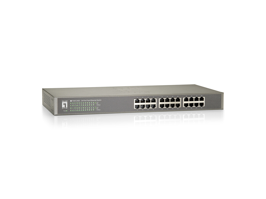 LevelOne Switch 24xFE 19 Metall
