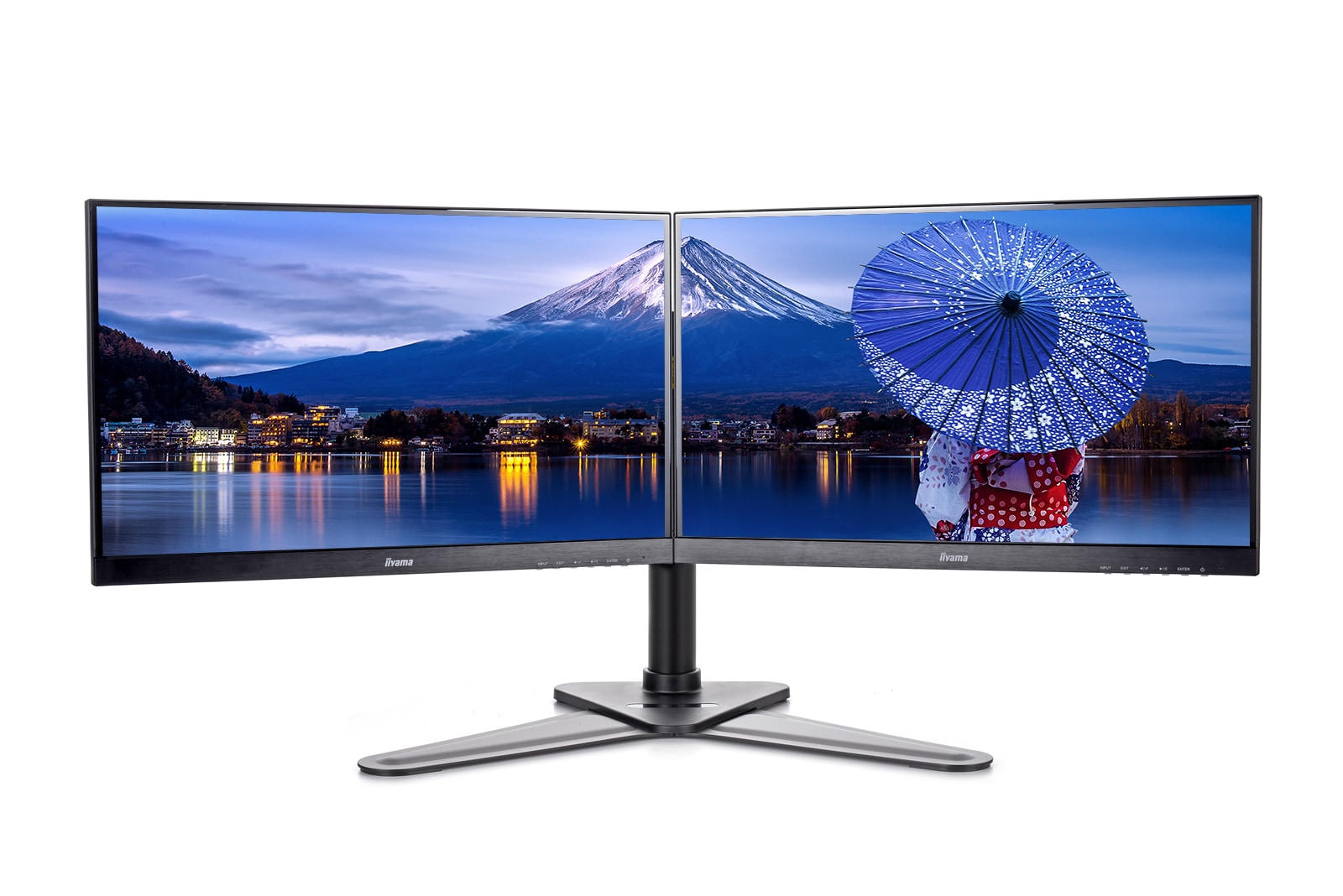 DUAL DESKTOP ARM STAND 10-30IN 100X100 HAS 10KG