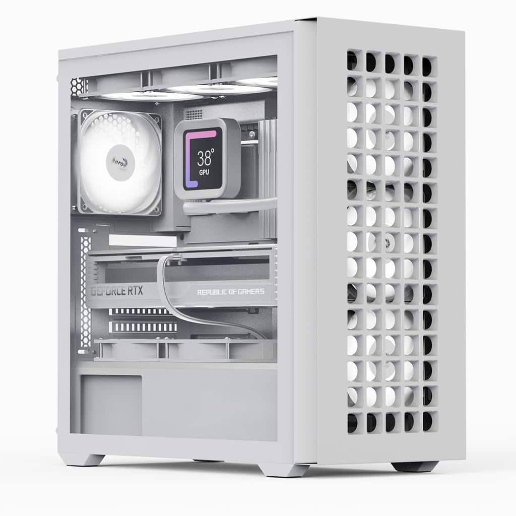 AeroCool Geh Midi D502A-G-WT-V1 (W/Mesh/ATX)