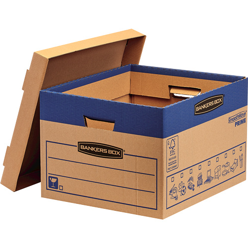 Bankers Box Umzugskartons SmoothMove Prime 40,0 x 33,5 x 29,2 cm, 10 St.