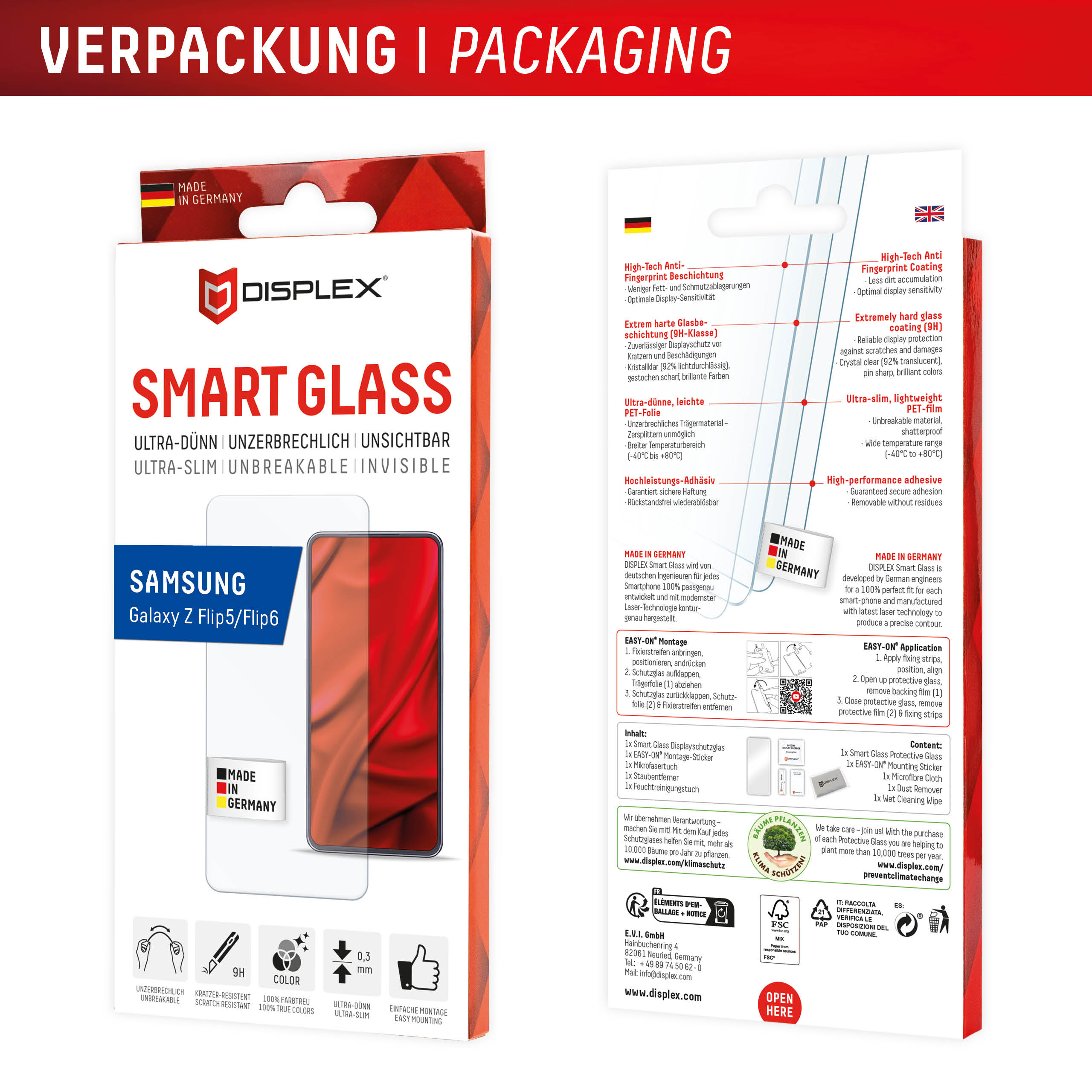 DISPLEX SMART GLASS SAMSUNG GALAXY Z FLIP5/Z FLIP6