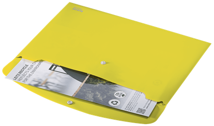 LEITZ Dokumententasche Recycle 4678 DIN A4 gelb genarbt, 1 St.