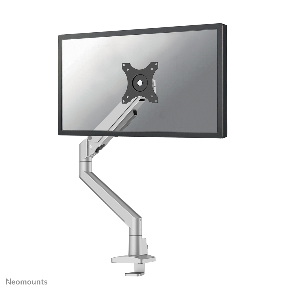 NEOMOUNTS Next Slim Desk Mount single display topfix clamp/grommet silver