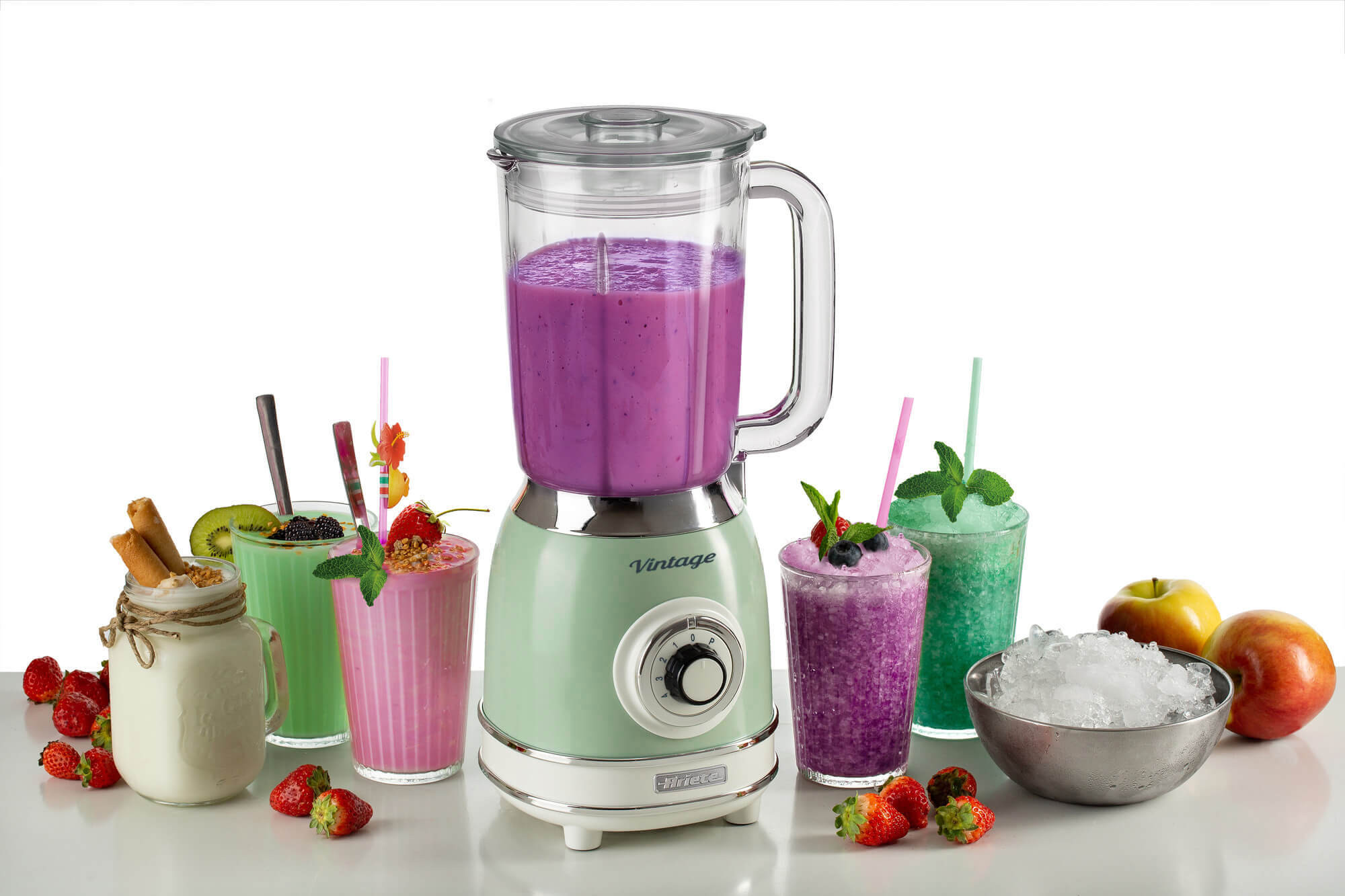 Standmixer Vintage green, Glasbecher
