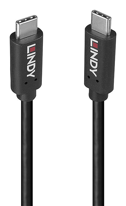 LINDY 0,5m USB 3.2 Typ C Kabel 20Gbit/s 100W PD GRS