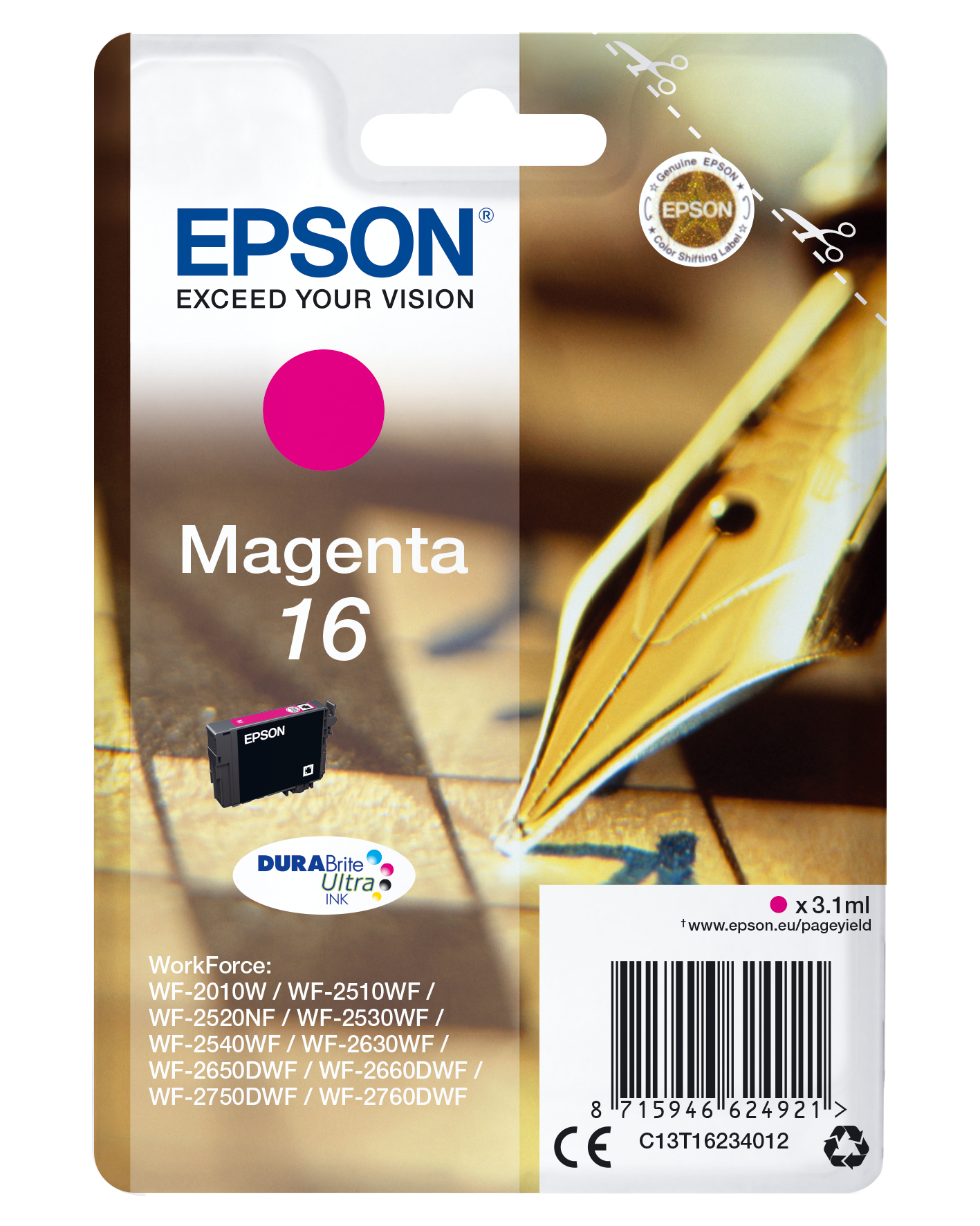 EPSON 16 / T1623 (Füller) magenta Druckerpatrone