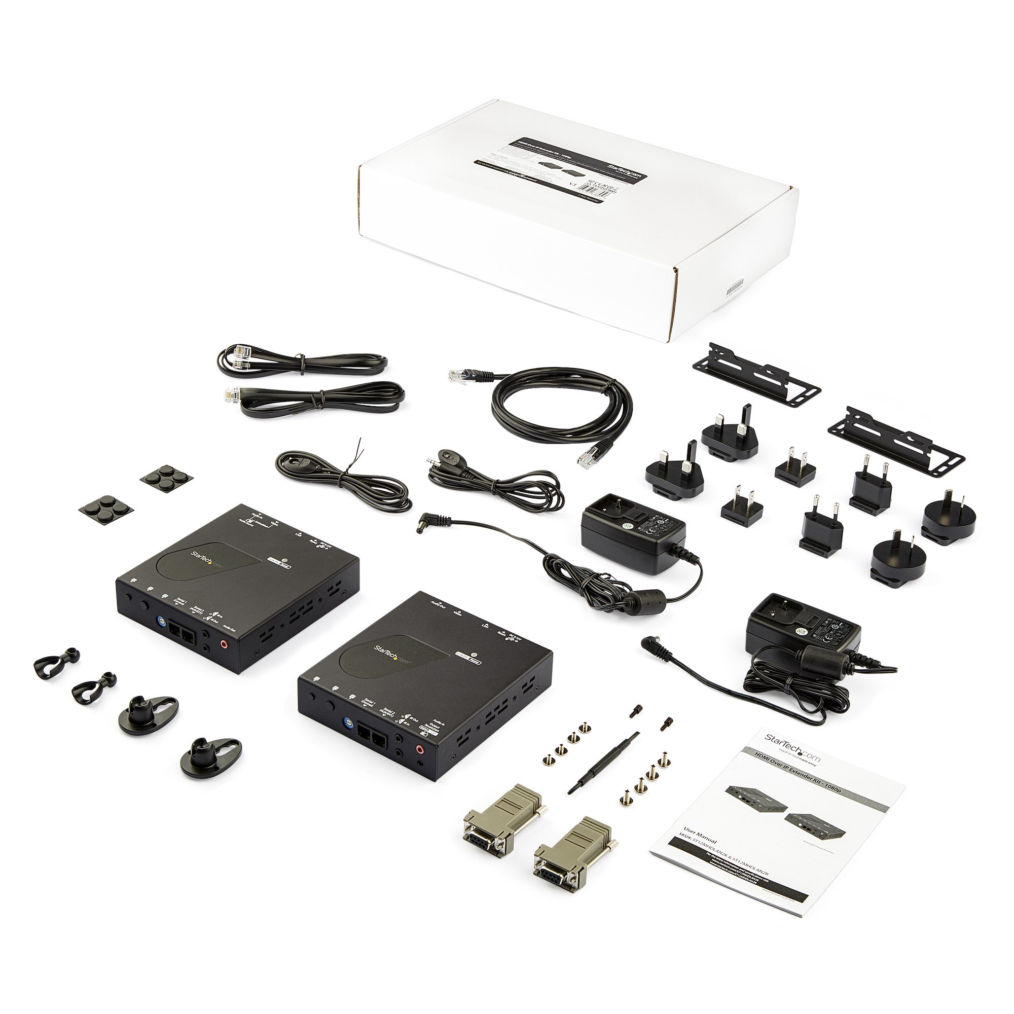 STARTECH.COM HDMI über IP Extender Set mit Videowall Unterstützung - 1080p - HDMI über Cat5 oder Cat6 Ethernet Übertragungssystem