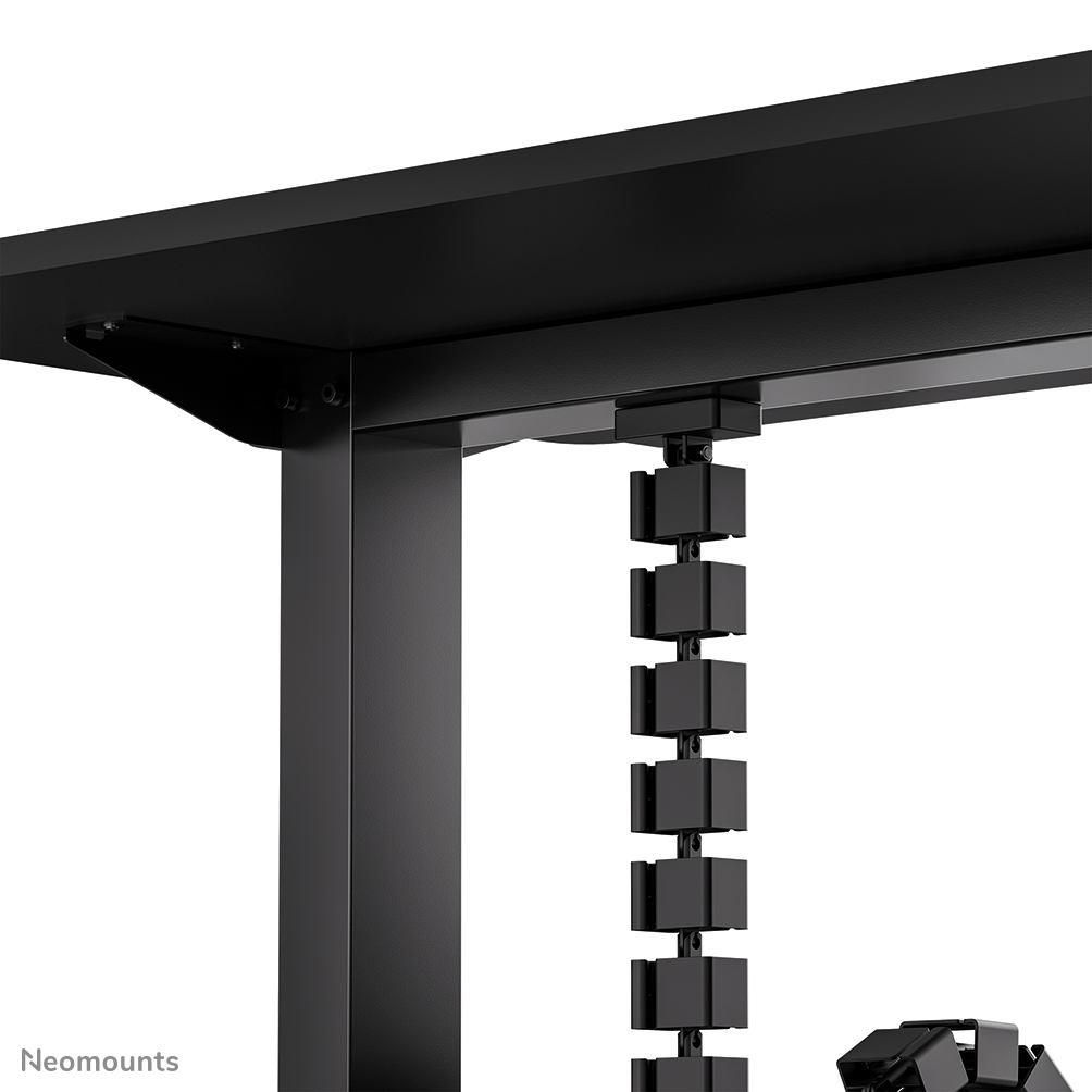 NEOMOUNTS Cable Spine Organizer for sit/stand desk frames magnet mounted black