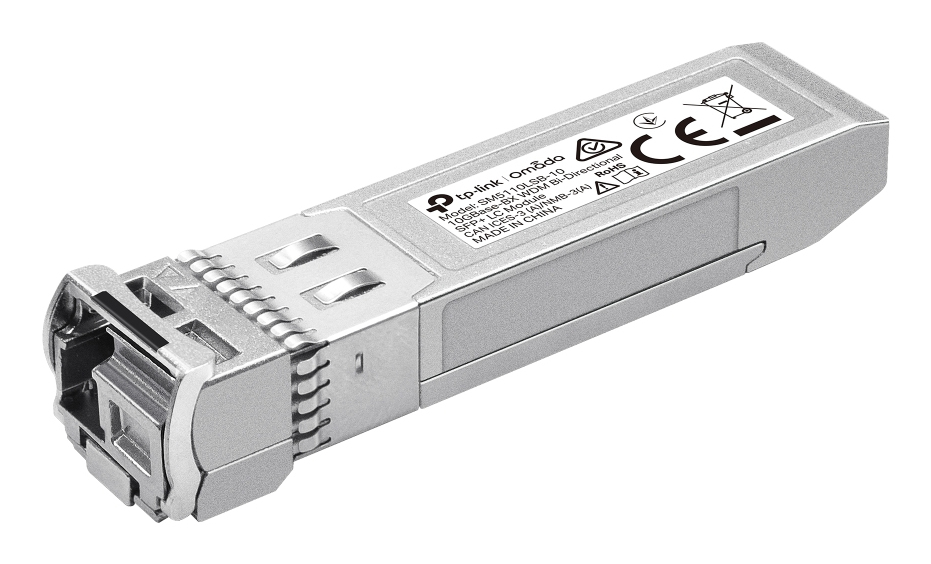 TP-LINK SM5110LSB-10 Omada 10Gbase-BX Single-Mode WDM Bi-Directional SFP+ Module