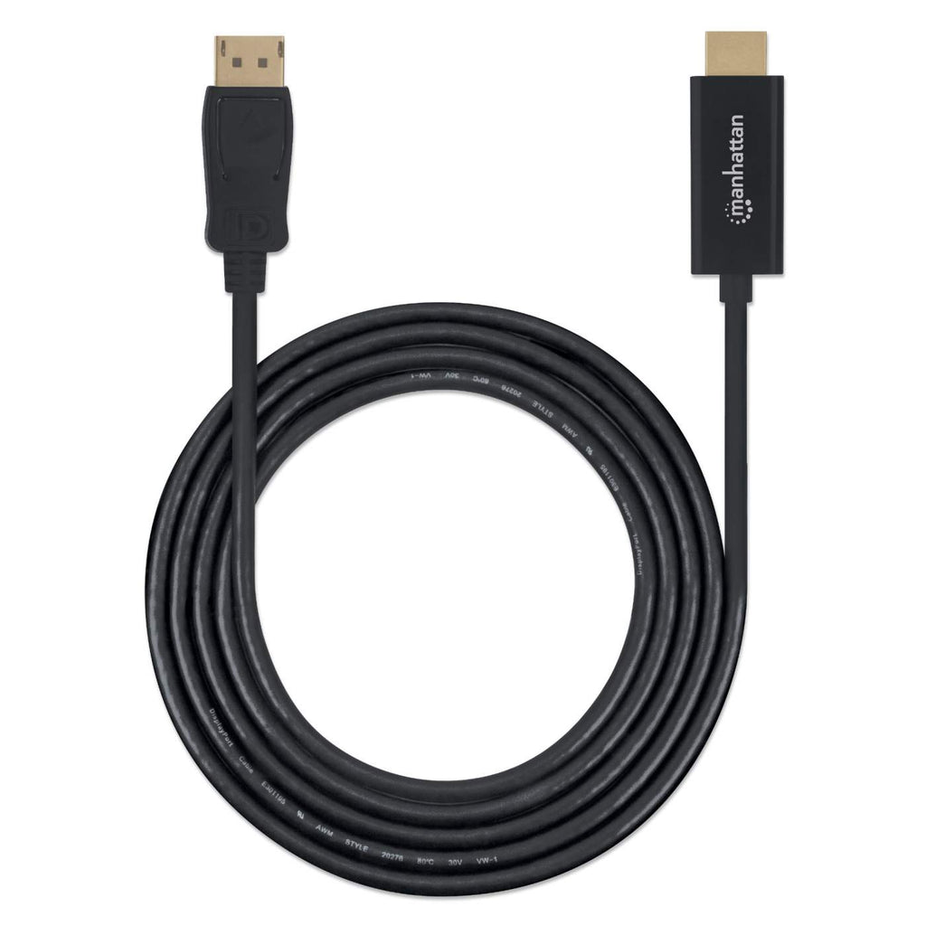 MANHATTAN 1080p DisplayPort auf HDMI-Kabel schwarz 1m