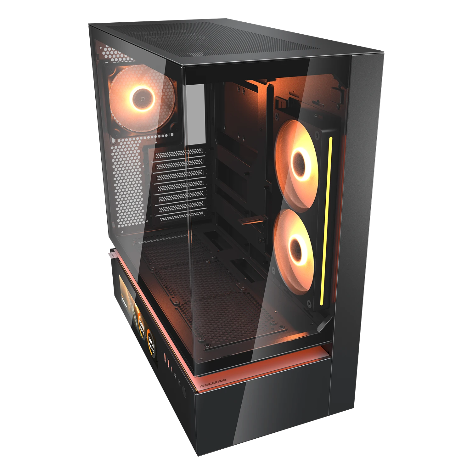 COUGAR Gehäuse Midi-Tower CFV235 Vision, ARGB, Glas, Schwarz