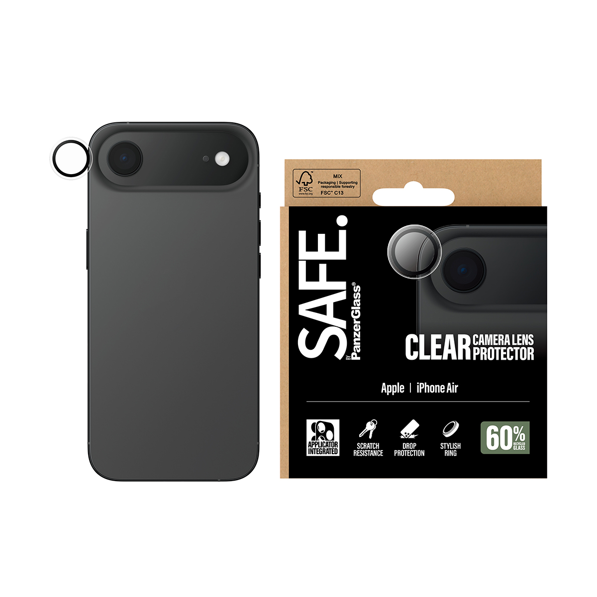 SAFE. BY CAMERA LENS PROTECTOR IPHONE 17 AIR